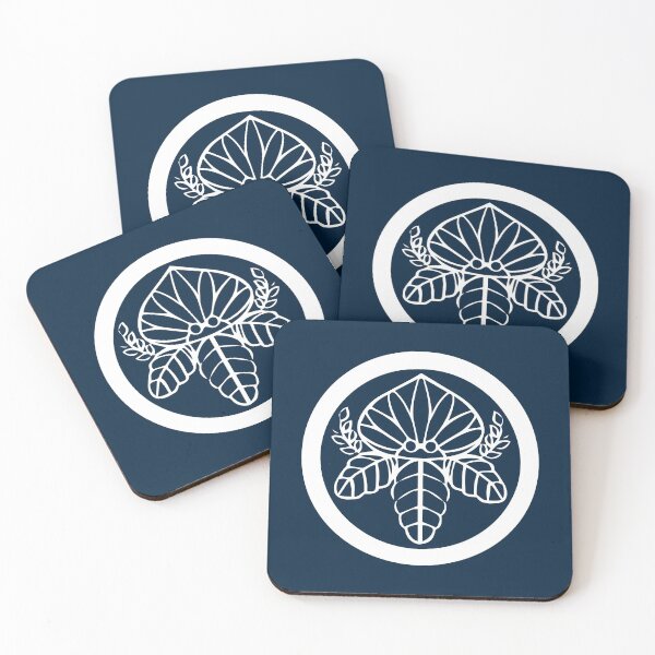 Item preview, Lotus Flower - Japanese Kamon Crest White Version designed and sold by reyners.