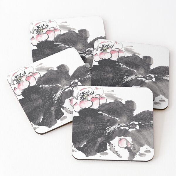 Item preview, Chinese Art Print - Single Lotus Flower Water Lilies designed and sold by Kallandra.