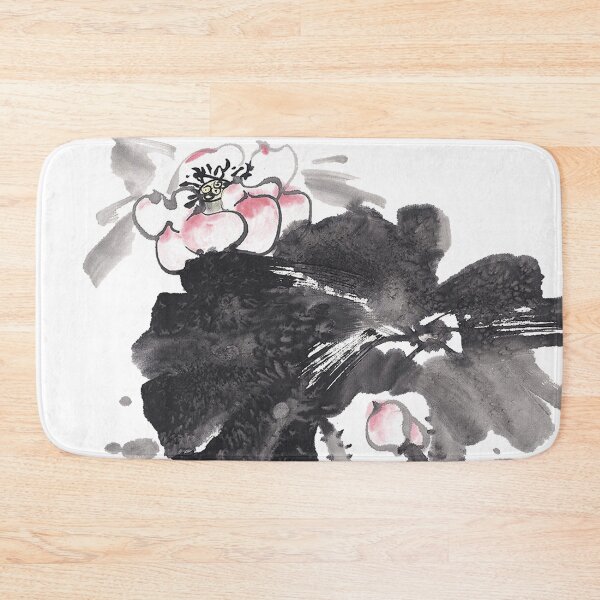 Item preview, Chinese Art Print - Single Lotus Flower Water Lilies designed and sold by Kallandra.