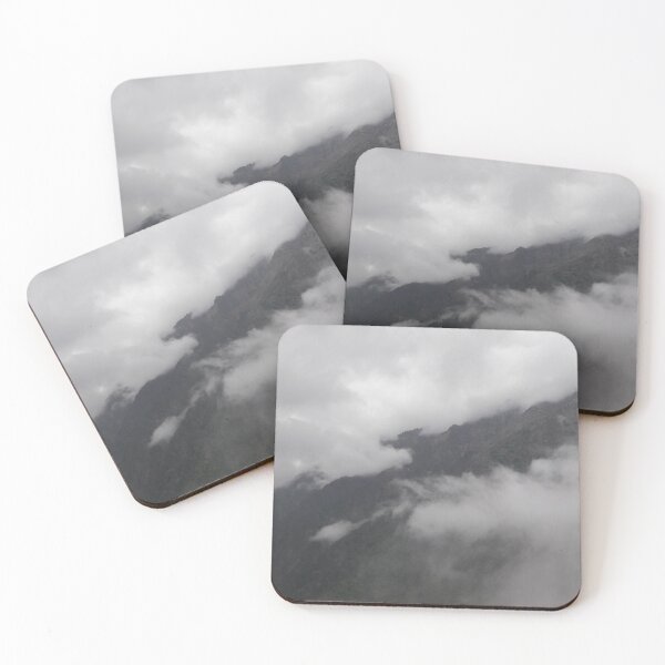 Item preview, Misty cloud covered mountain peak Himalayas designed and sold by PrakritiPrints.