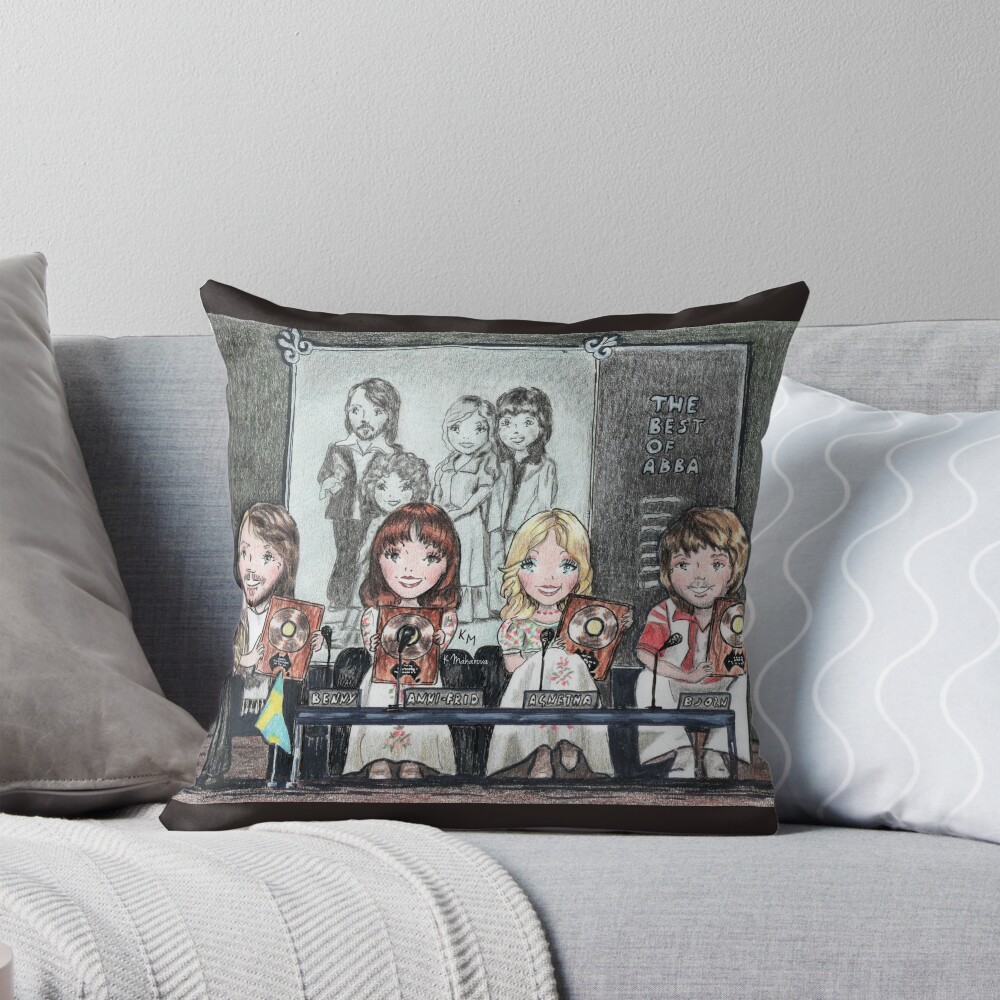 Item preview, Throw Pillow designed and sold by KateMakStudio.
