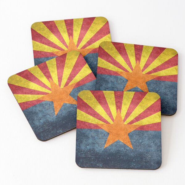 Item preview, State flag of Arizona in vintage grunge designed and sold by Bruiserstang.