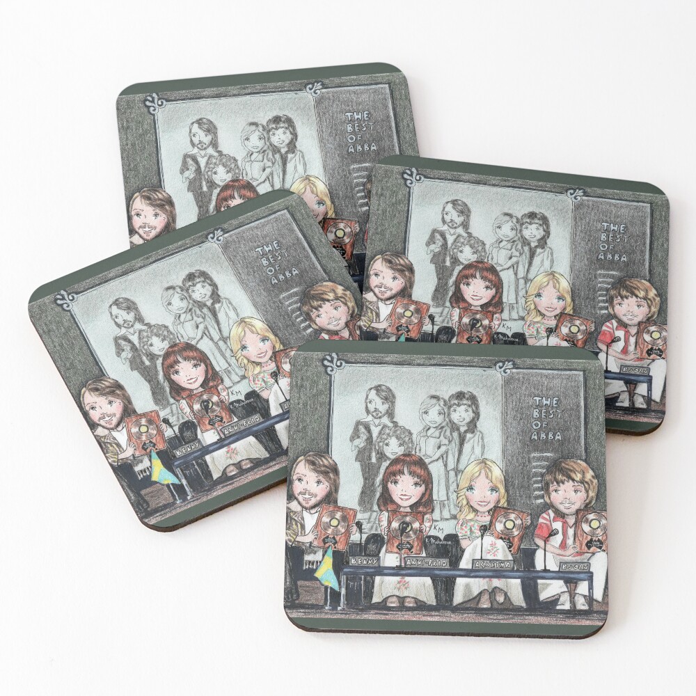 Item preview, Coasters (Set of 4) designed and sold by KateMakStudio.