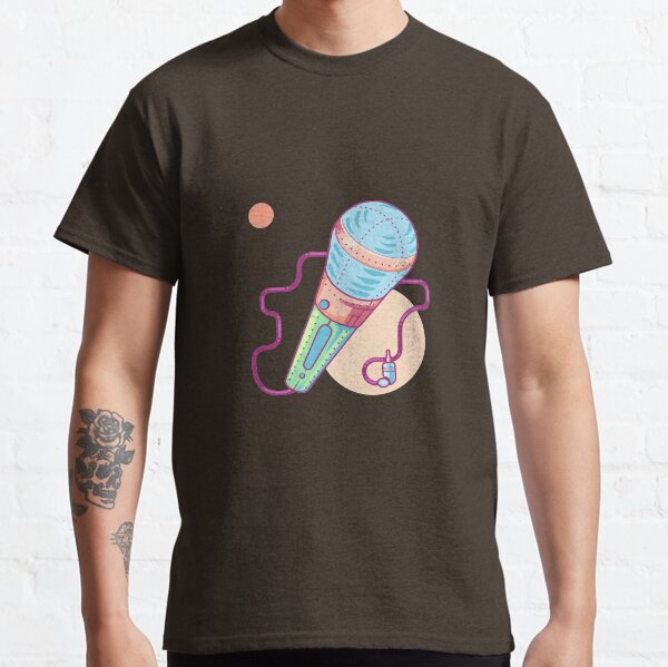 Mic T-Shirt Graphics Line Art Classic T-Shirt
