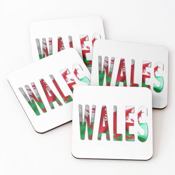 Item preview, Wales Word With Flag Texture designed and sold by MarkUK97.