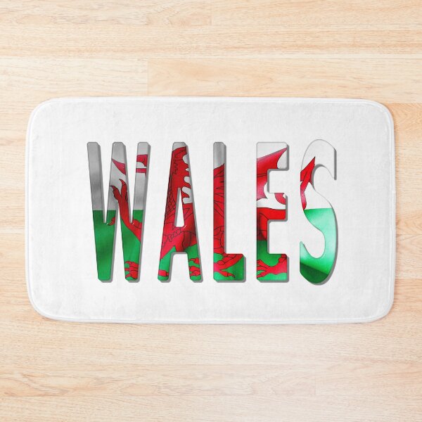 Item preview, Wales Word With Flag Texture designed and sold by MarkUK97.