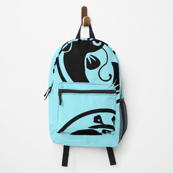 Item preview, Cat Fish in Circle  - Japanese Kamon Crest Black Version designed and sold by reyners.