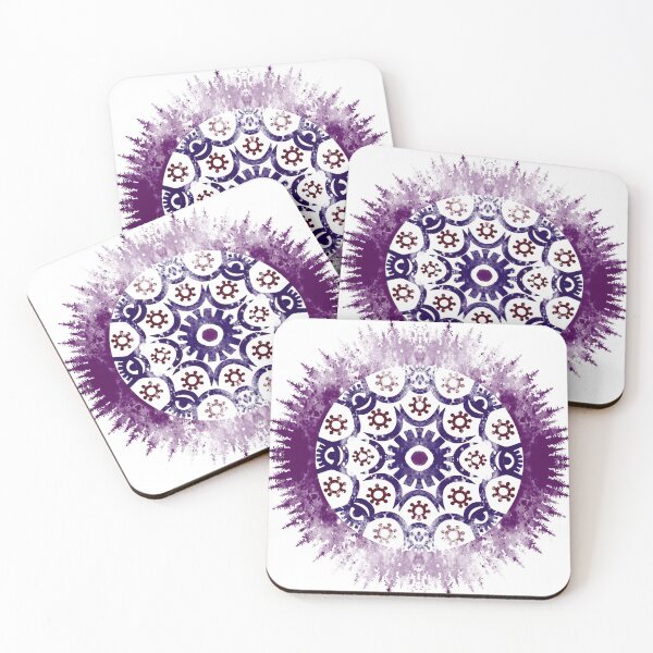Item preview, Purple Prayer for Harmony among all Humanity and Earth Mandala designed and sold by WatersEdgeGal.