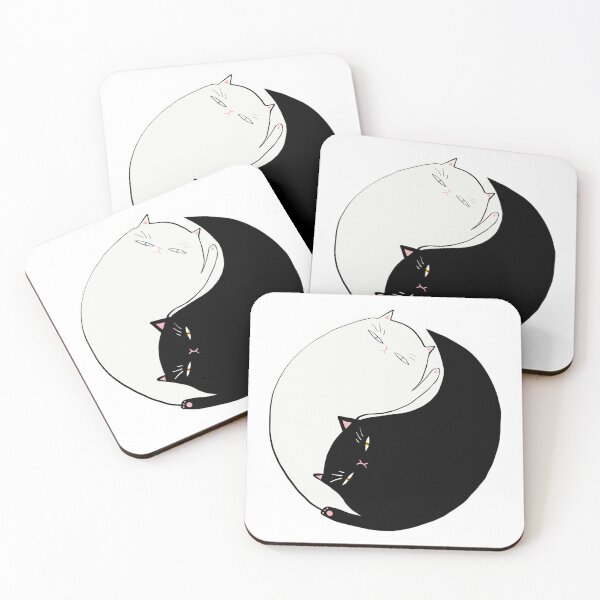 Item preview, yin and yang cats  designed and sold by shownuu.