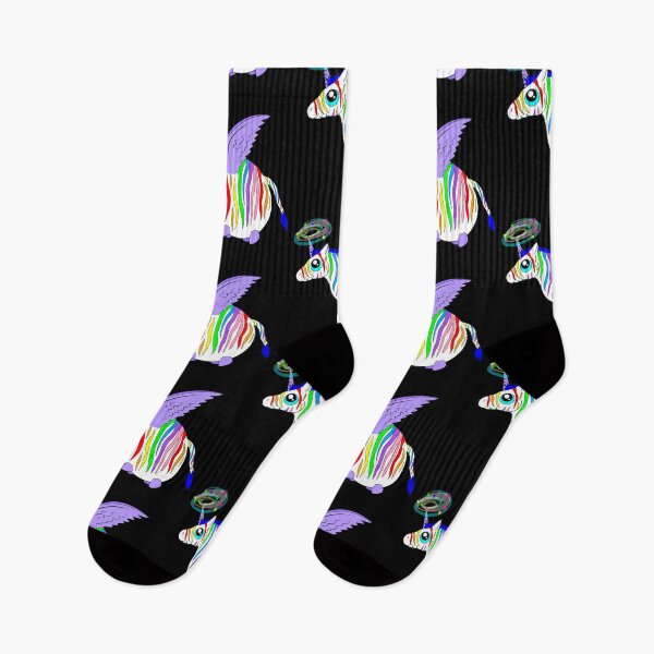 Item preview, Rainbow Zebra-fly designed and sold by Melanie Jeyakkumar.