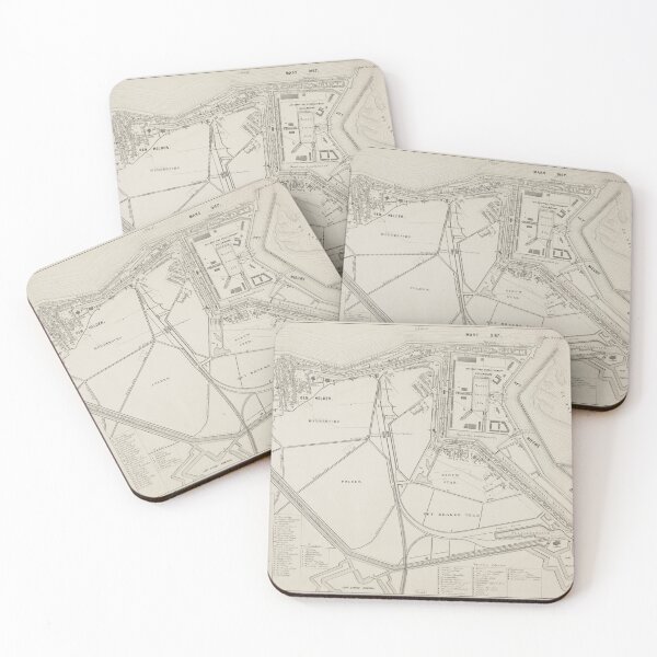 Item preview, Vintage Den Helder Netherlands Map (1864) designed and sold by BravuraMedia.