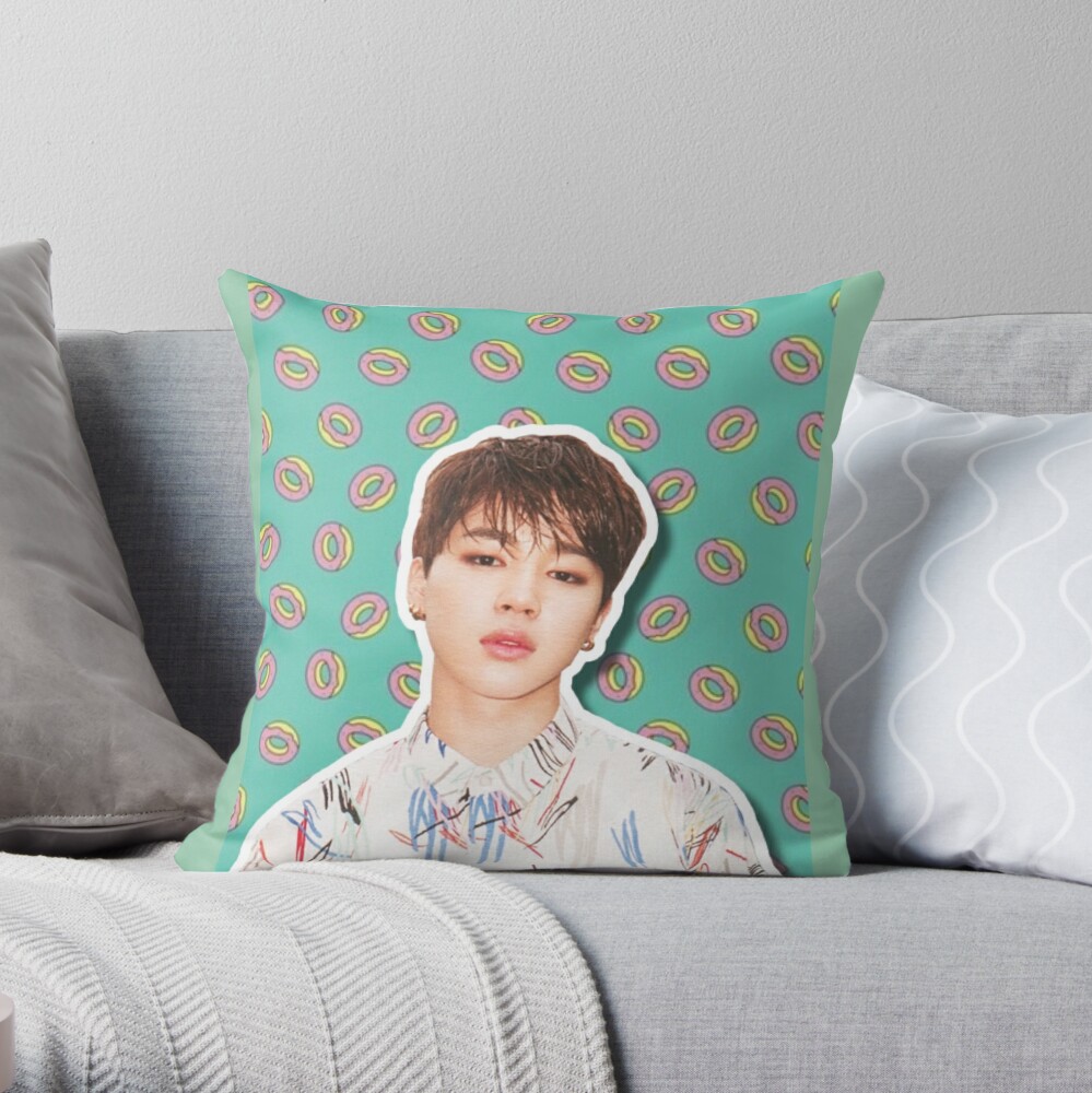 bts cartoon pillow