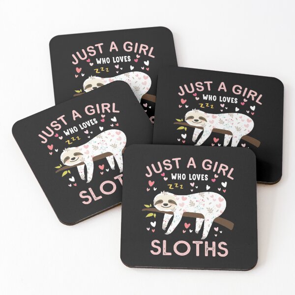 Item preview, Just a Girl Who Loves Sloths T-Shirt Gift For Sloths Lover designed and sold by MalikaBela.