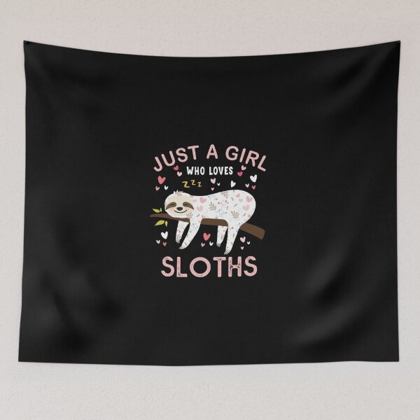 Item preview, Just a Girl Who Loves Sloths T-Shirt Gift For Sloths Lover designed and sold by MalikaBela.