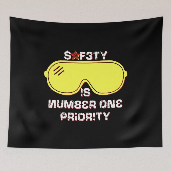 Item preview, Safety Is Number One Priority - Crazy Russian Hacker Safetyglasses designed and sold by KoolMoDee.