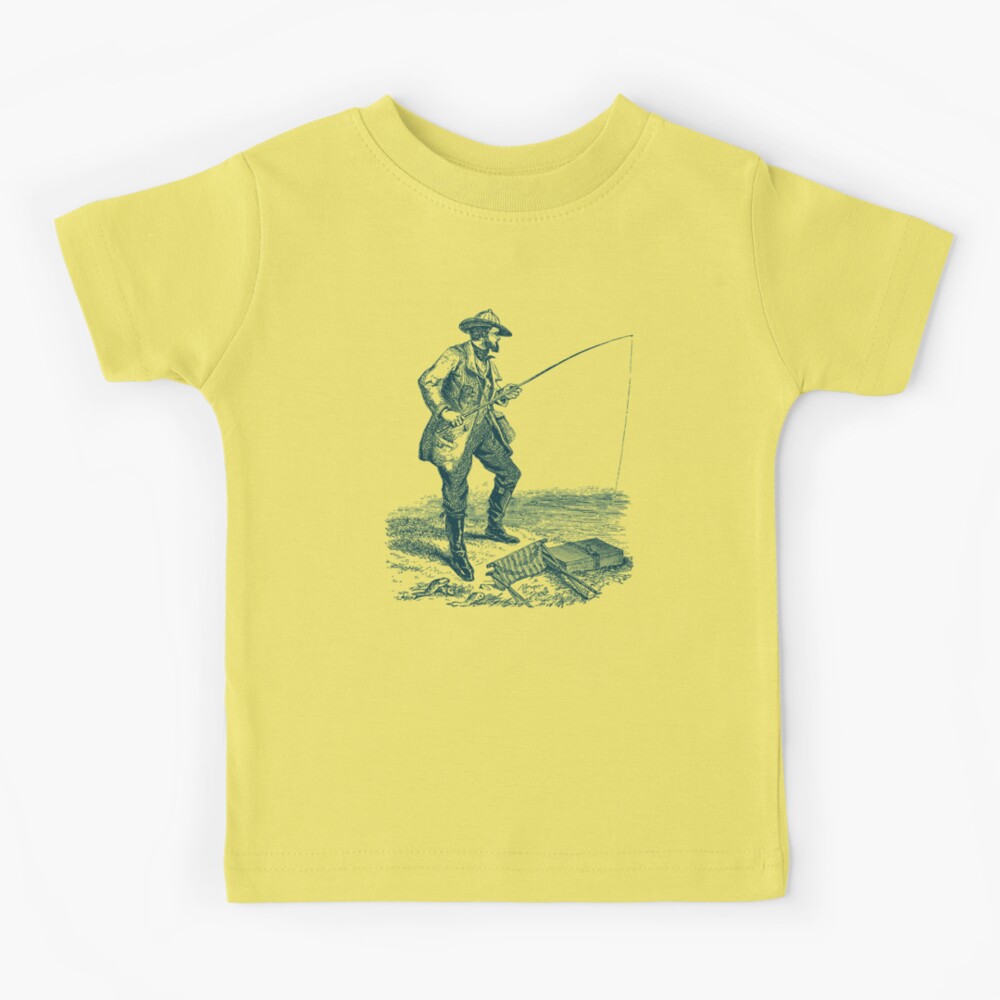  Cute Fishing Kid 80s Style Sunset My First Fishing T-Shirt :  Clothing, Shoes & Jewelry