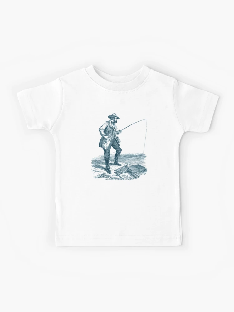Fishing / Vintage Fisherman / Fishing Design / Fishing Lover / Fisherman  gift / Sport Fishing Kids T-Shirt for Sale by RedBoyShop