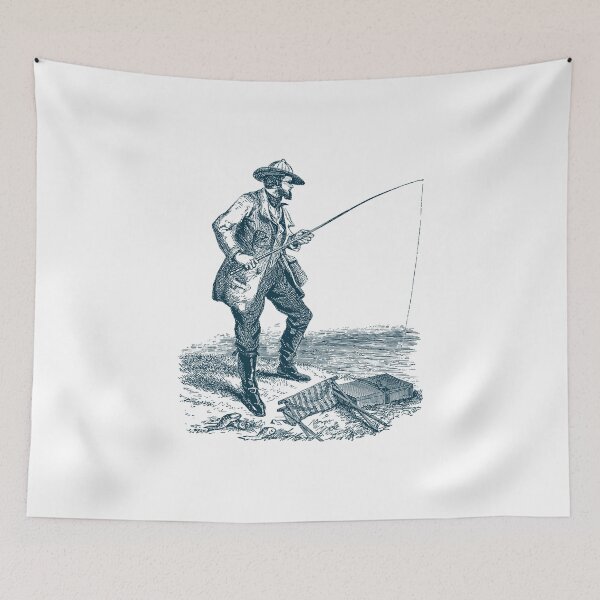 Item preview, Fishing / Vintage Fisherman / Fishing Design / Fishing Lover / Fisherman gift / Sport Fishing designed and sold by RedBoyShop.