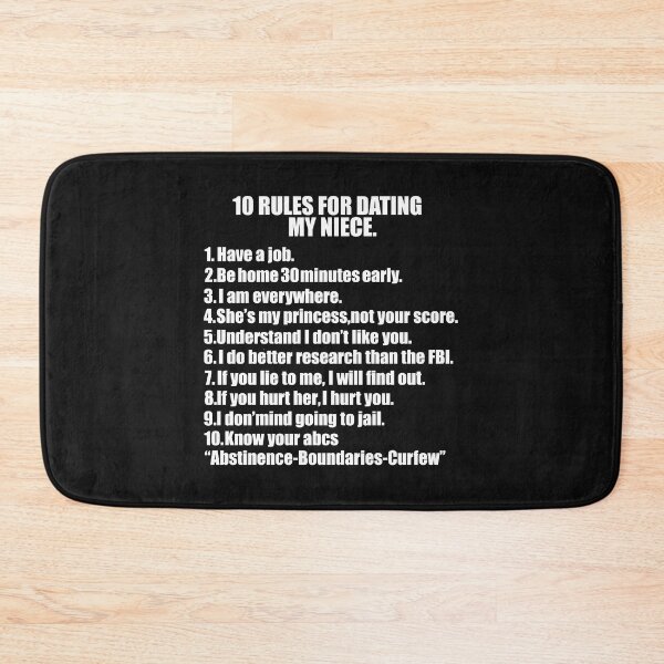 Item preview, 10 rules for dating my Niece Protective Uncle Father's Day designed and sold by losttribe.