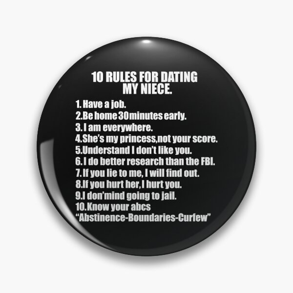 Item preview, 10 rules for dating my Niece Protective Uncle Father's Day designed and sold by losttribe.