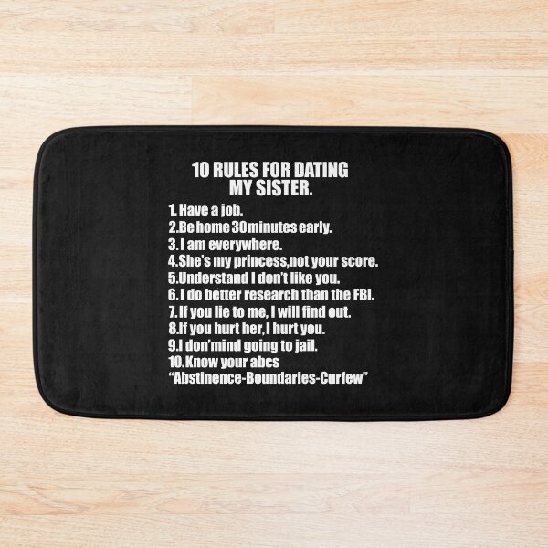 Item preview, 10 rules for dating my Sister Protective Brother Big Bro designed and sold by losttribe.