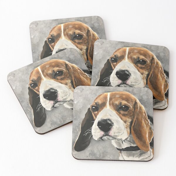 Item preview, Beagle (Tilly) acrylic on canvas designed and sold by PaulBenbowArt.