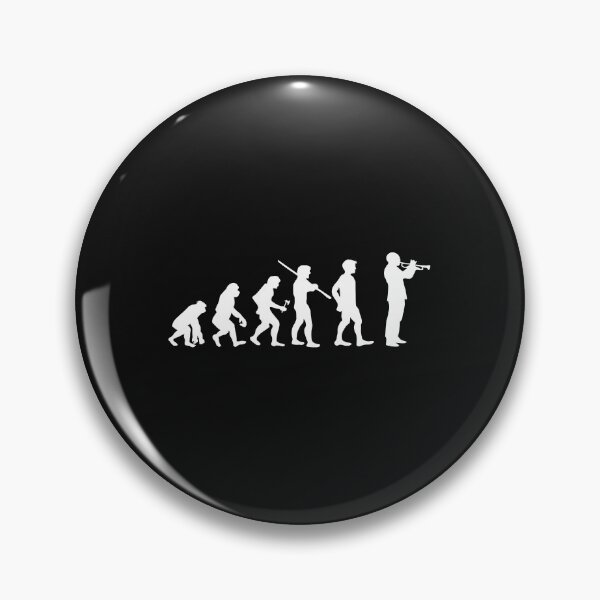 Item preview, Human Evolution Trumpet Player Musician designed and sold by losttribe.
