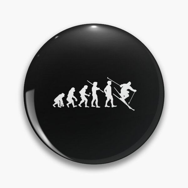 Item preview, Human Evolution Skiing Skier Ski designed and sold by losttribe.