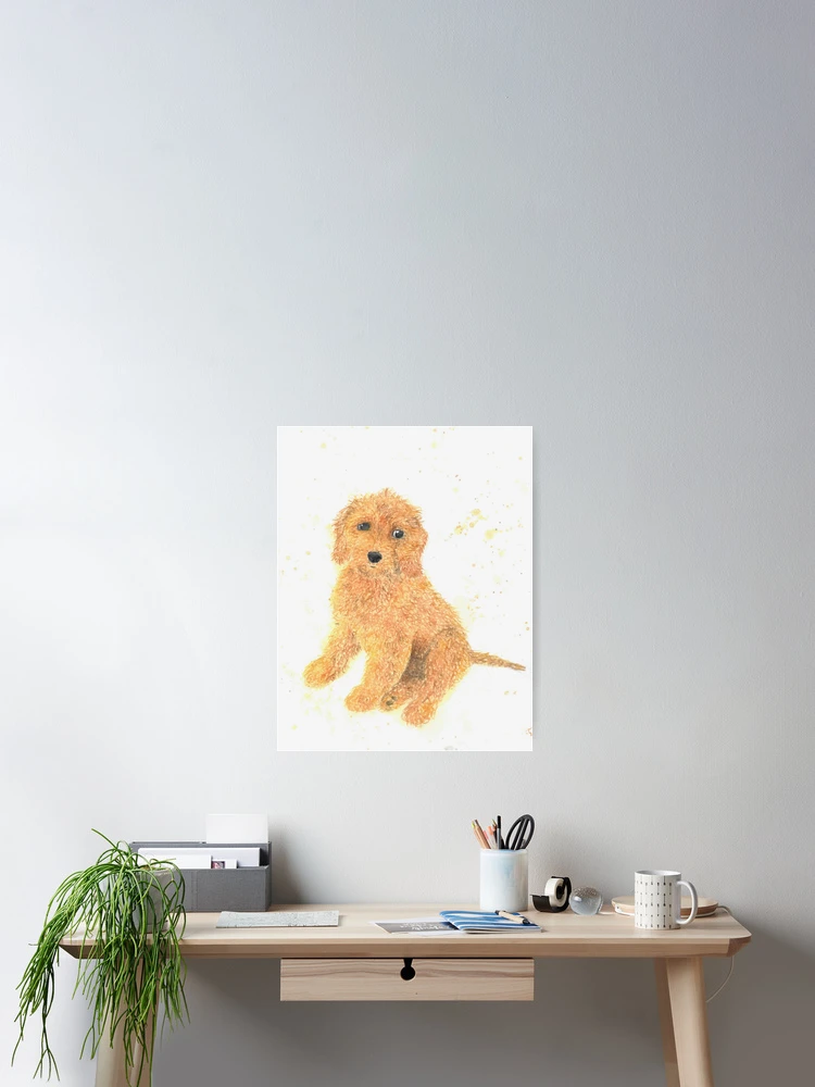 Thumbnail 2 of 3, Poster, Red Cockapoo designed and sold by Worldofcolour.