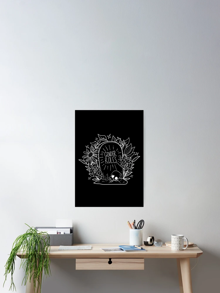 Thumbnail 2 of 3, Poster, RIP Gender Roles - Inverted designed and sold by kate Draven.