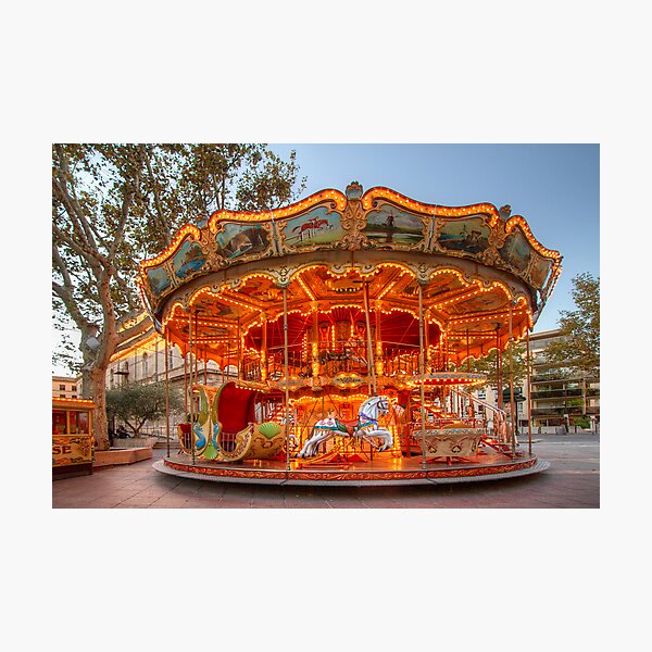 La Belle Epoque Carousel Photographic Print