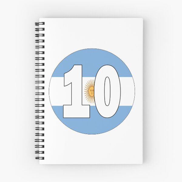 Item preview, Number 10 with Argentina flag on the background designed and sold by AllShirts21.