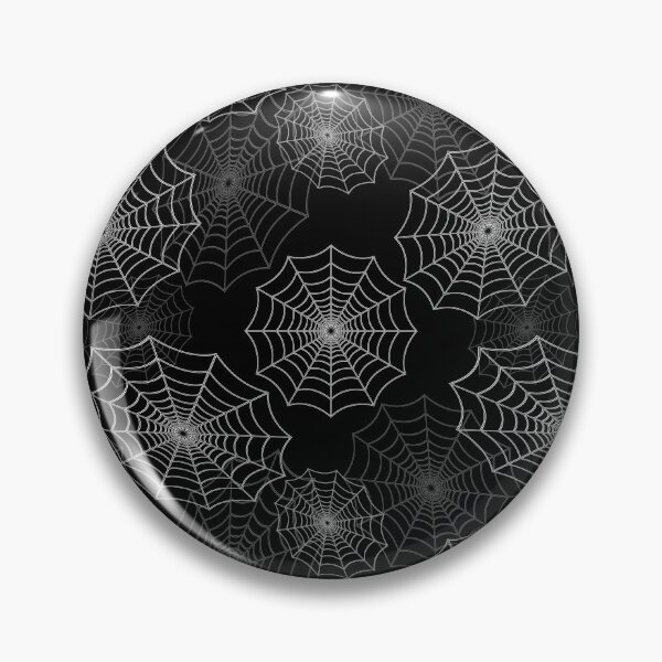 Item preview, White Spider Web Cobweb Silk Pattern on Black designed and sold by Creepyhollow.