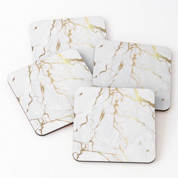 Item preview, White marble gold accents designed and sold by GoDesign1.