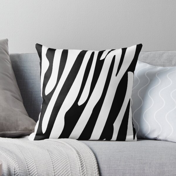 Nice zebra stripes Throw Pillow