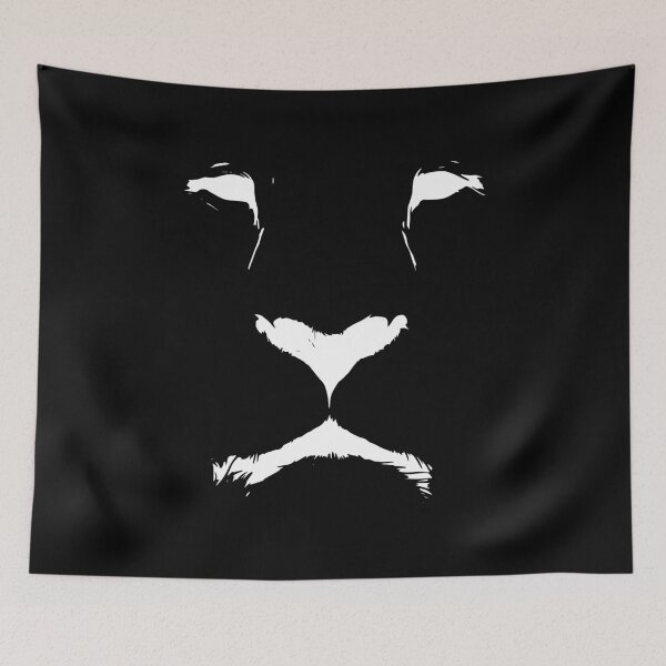 Item preview, Lionsface white designed and sold by Treemonk.