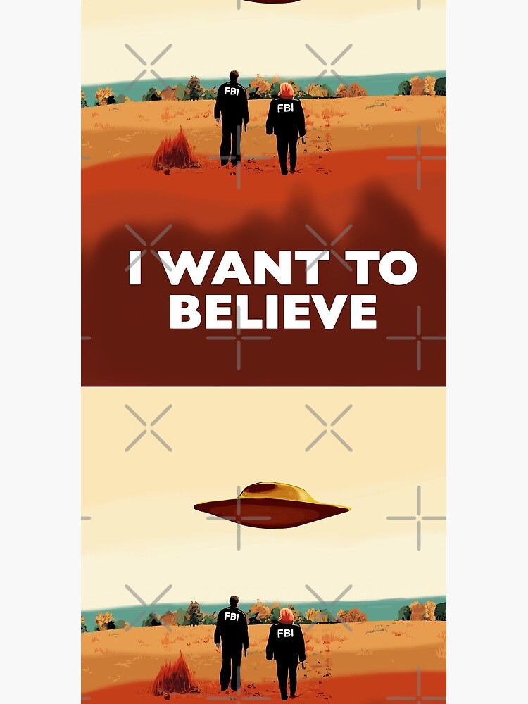 The X Files I want to believe FBI poster by MimieTrouvetou