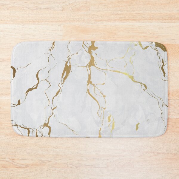 Item preview, White and gold faux marble designed and sold by GoDesign1.