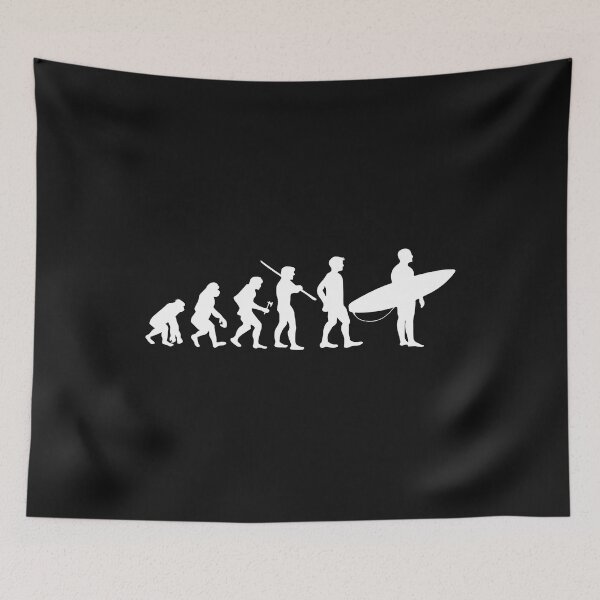 Item preview, Human Evolution Surfing Surfer Surf designed and sold by losttribe.