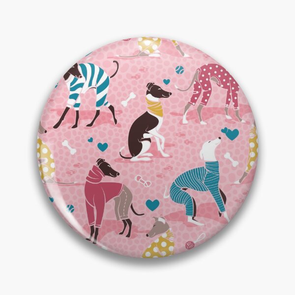 Item preview, Greyhounds dogwalk // pastel pink background designed and sold by SelmaCardoso.
