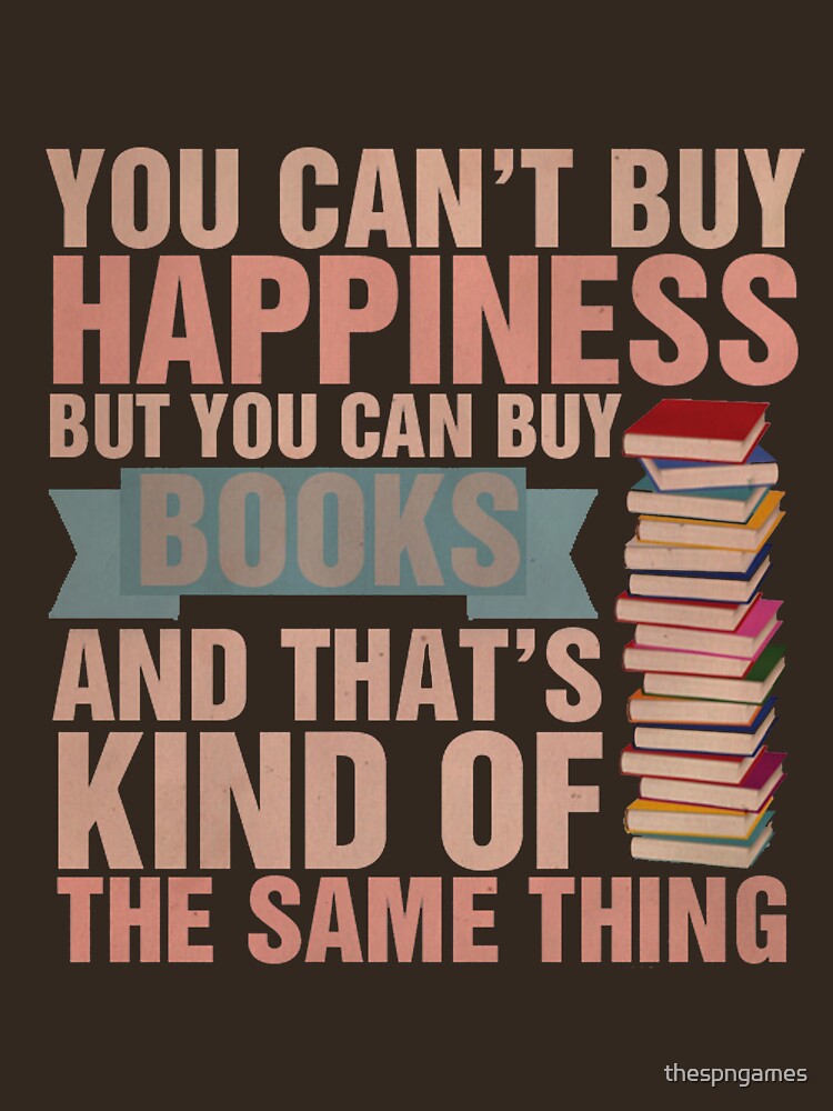 Thumbnail 7 of 7, Essential T-Shirt, Books=Happiness designed and sold by thespngames.