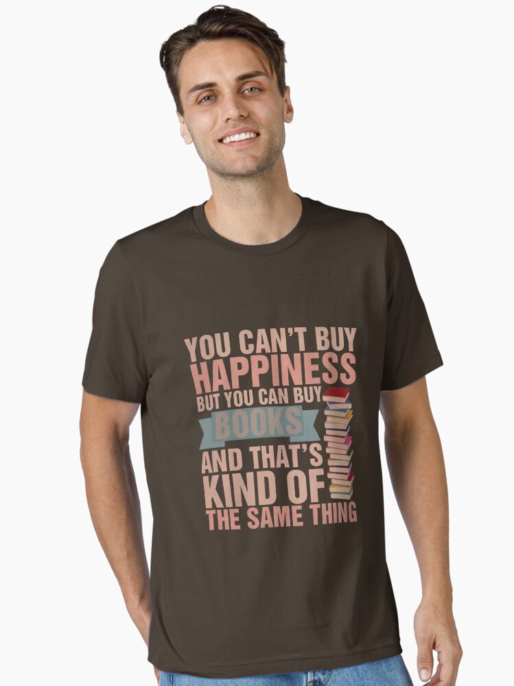 Thumbnail 1 of 7, Essential T-Shirt, Books=Happiness designed and sold by thespngames.