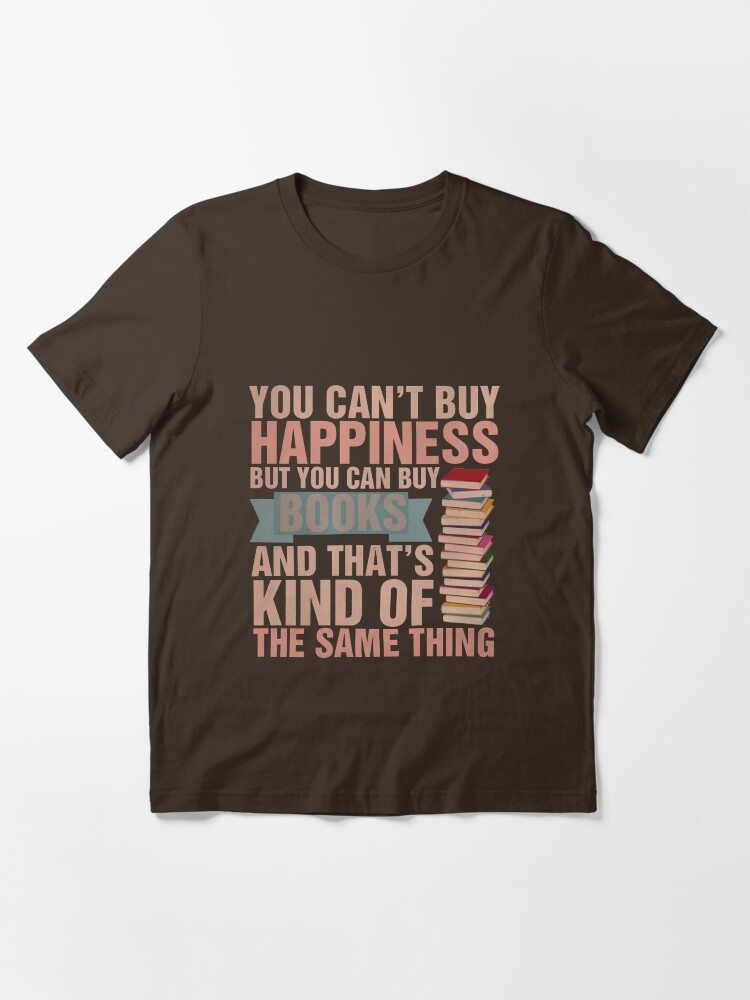 Thumbnail 3 of 7, Essential T-Shirt, Books=Happiness designed and sold by thespngames.