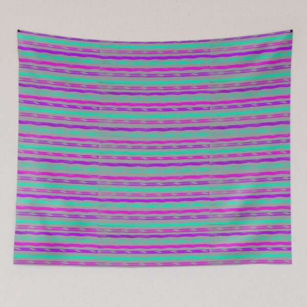Item preview, Colourful stripes ~ Purple/Pink/Turquoise designed and sold by CeriLodge.