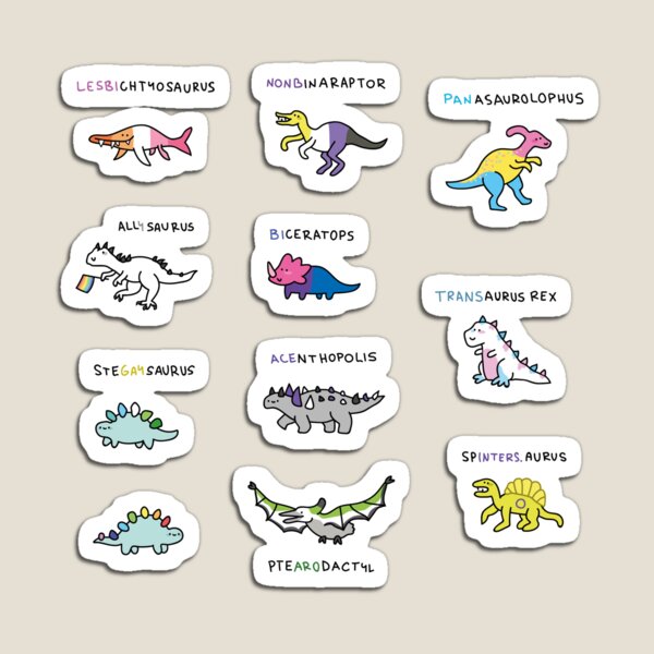 Aperçu de l'œuvre fierté des dinosaures créée et vendue par TeaBag114.