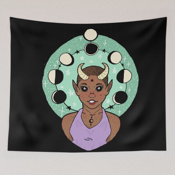 Item preview, Phases of the Moon Enchanted Girl designed and sold by OwenJaneArt.