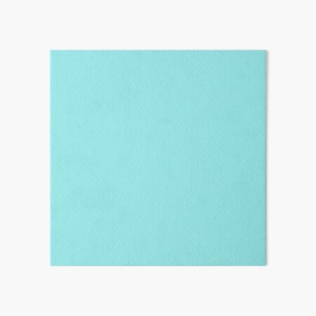 Lighter Robin's Egg Blue Solid (Light Aqua, Cyan, Turquoise) Art Board Print