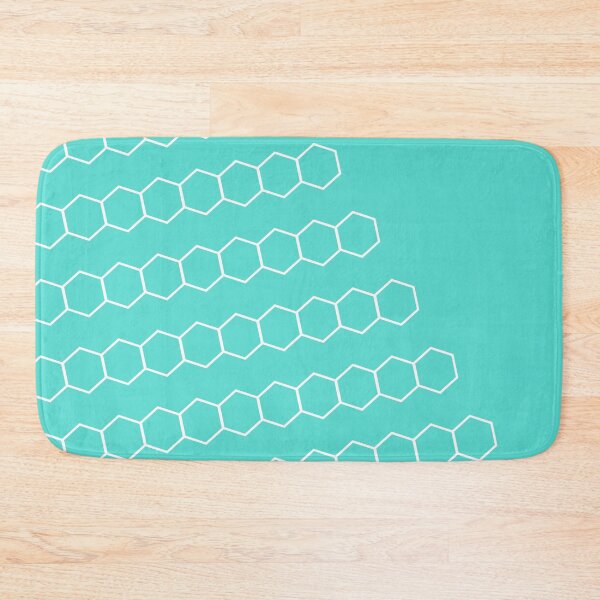 Item preview, Light Robin’s Egg Half Honeycomb - Minimalist Modern Geometric Pattern  designed and sold by kierkegaard.