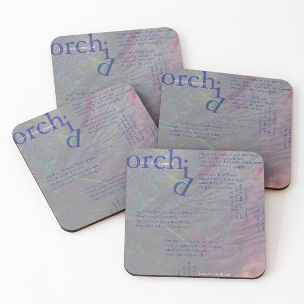 Item preview, orchid - love is not dying jeremy zucker typographic designed and sold by hilariffic.