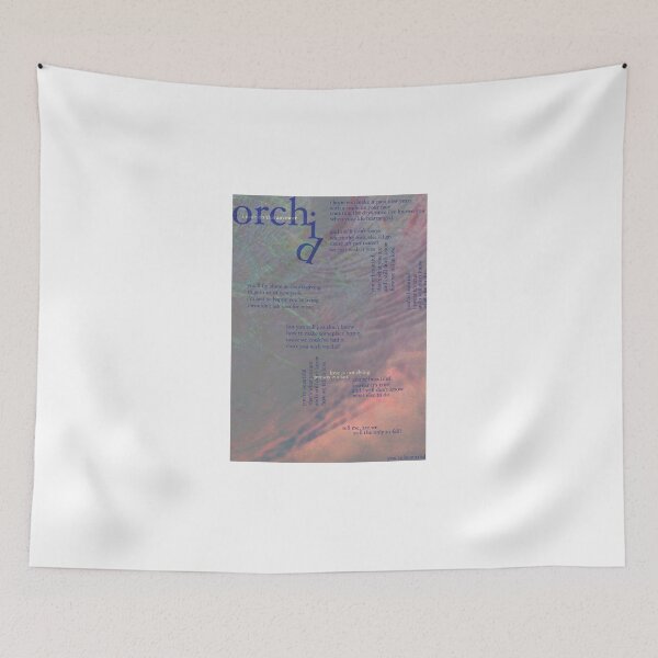 Item preview, orchid - love is not dying jeremy zucker typographic designed and sold by hilariffic.